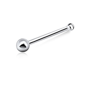 1.6mm Ball Bone Nose Stud Silver NSKD-61